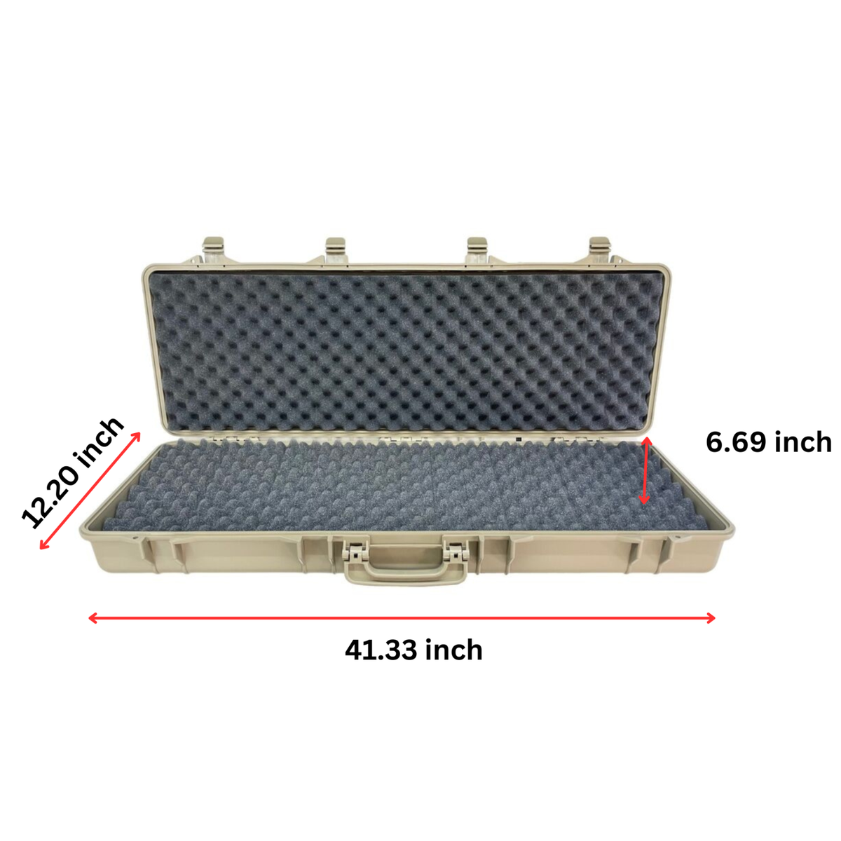 Airsoft Gun Case - Lockable Hard Case with Foam Padding for Airsoft Gun Case - Lockable Hard Case with Foam Padding for