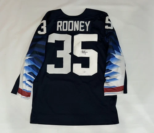 MADDIE ROONEY SIGNED 2018 OLYMPICS TEAM USA HOCKEY JERSEY IMPERFECT JSA COA