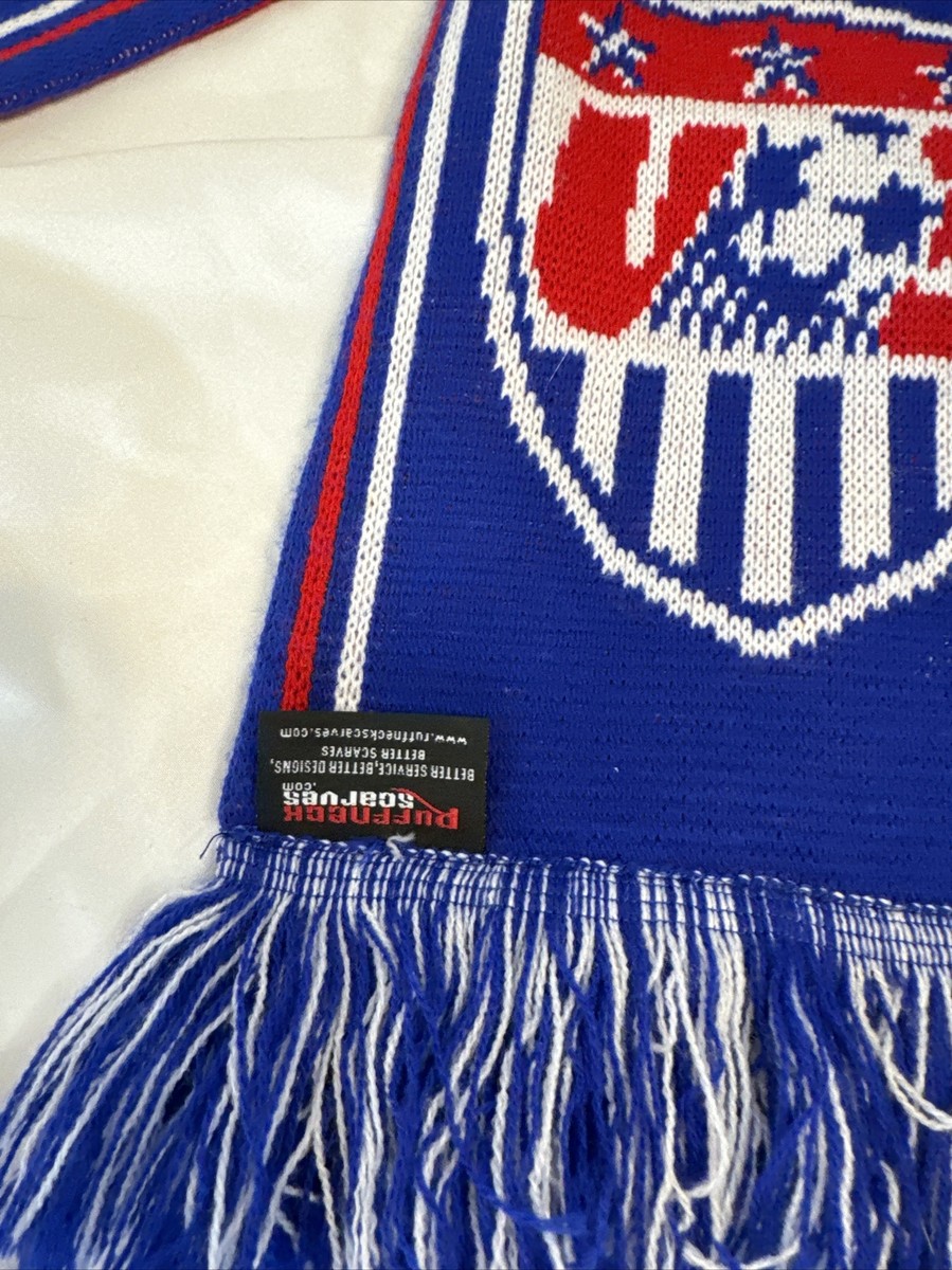 USA USWNT Soccer Scarf Red White Blue 2015 Ruffneck Scarf Rare | eBay