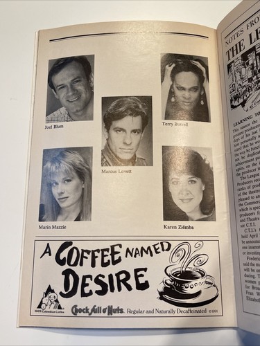 ¡Y el mundo gira febrero 1992 Off-Broadway Playbill! MARIN MAZZIE Karen Ziem - Imagen 4 de 6