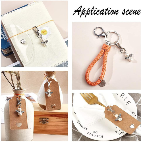 108Pcs Angel Keychain Favors, Favor Angel Charms Wedding Party Favors Mini Angel - Picture 4 of 12