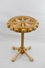 Round side table . Industrial style. 21.75".  New