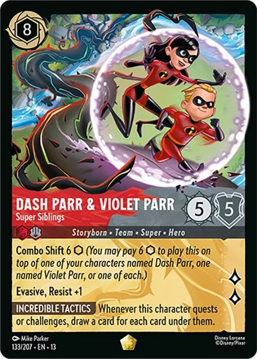 Dash Parr & Violet Parr-Super Siblings 241/204 Attack of the Vine