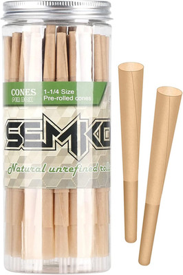 1-1/4 Rolling Papers Pre Rolled Cones | 72 Pack | Natural Pre Rolled Rolling Pap