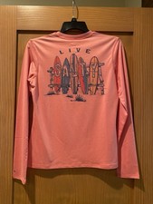 Salt Life Women s Salmon Live Salty SLX Drifit Shirt Long Sleeve NWT Size S