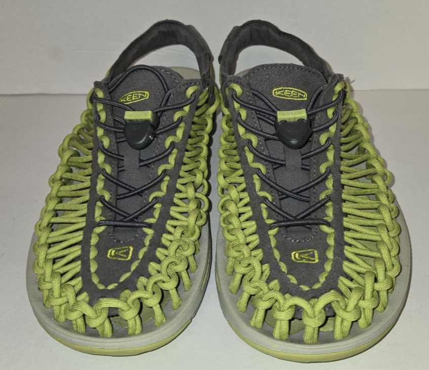 Scarpe sandali donna Keen Uneek verde grigio acqua fiume paracord misura 7 5M