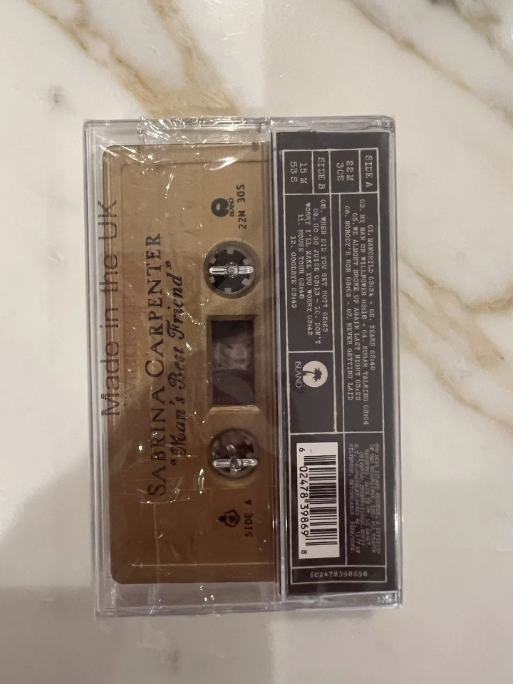 Sabrina Carpenter - Man's Best Friend Alt Cover Gold Cassette + SIGNED ART CARD - Image 3 of 4