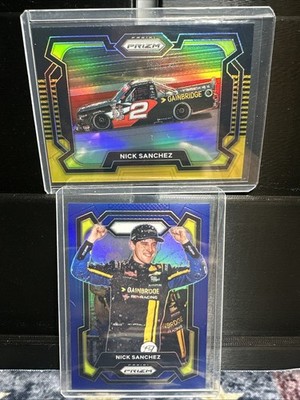 Nick Sanchez 2 Card Lot Ft Prizm Rides Black Gold Bookend 5/5!