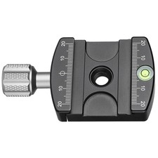 Leofoto LHC-50 50mm Screw-Knob Clamp w/QP-70N 70mm Plate Arca, Black, LHC-50