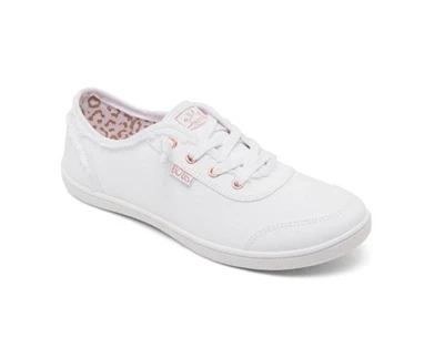 Neuf Skechers Bobs-b Cute Blanc Vegan Décontracté Baskets Sz 11 - Détail - Photo 1/4