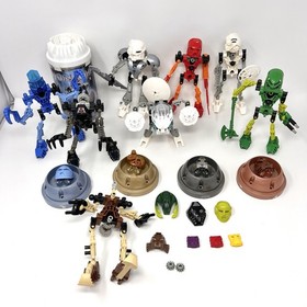 LEGO Bionicle Lot Original Toa Mata Set of 8 + Masks (8531-8536)