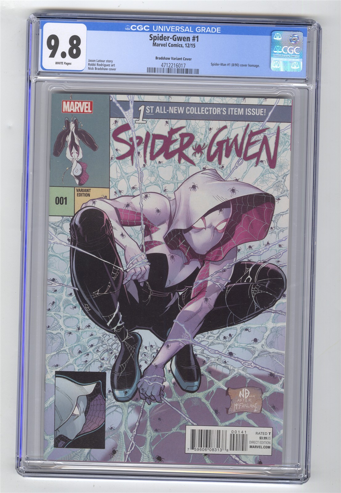Spider-Gwen #1 (Nick Bradshaw Variant Cover) Value - GoCollect