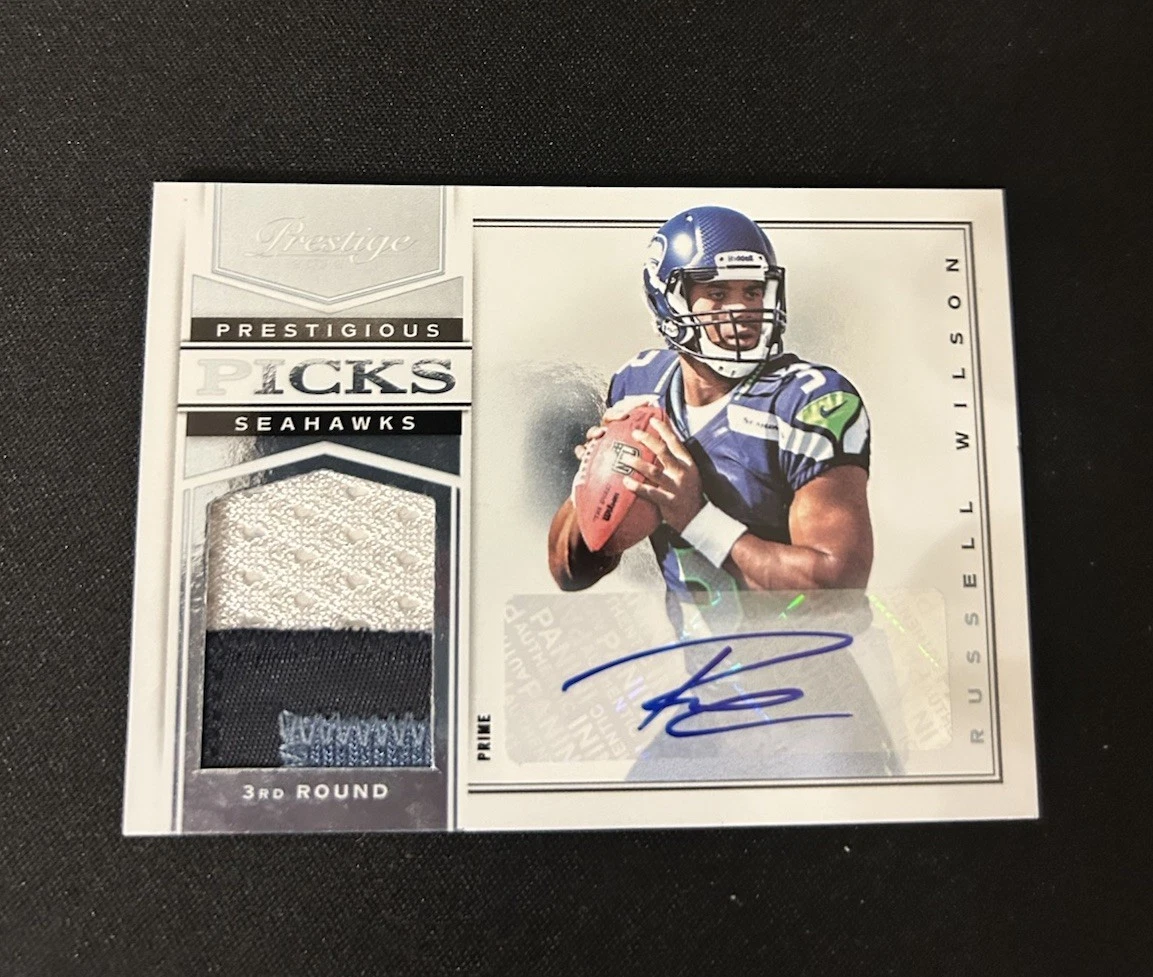 Russell Wilson Autograph Football Trading Cards for sale | eBay