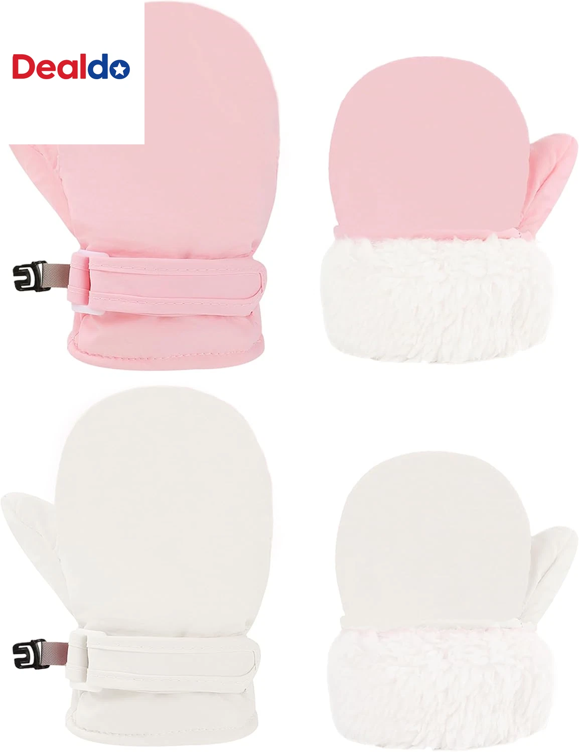 Toddler Mittens 2 Pack Baby Waterproof Gloves Toddler Snow Gloves Kids Winter Mi