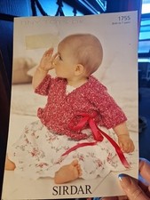 SIRDAR Child's CARDIGAN 0-7yrs Knitting Pattern DK 1755 Ballet Wrap