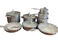 $513 GreenPan Venice Pro Tri-Ply Stainless Steel Healthy Ceramic Nonstick, 16 Pc