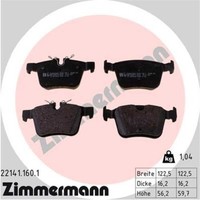 Zimmermann BremsbeläGe Hinten FüR Volvo XC90 II V90 Land Rover Range Discovery