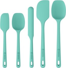 5 Pieces Silicone Spatula Set, Food Grade Rubber Spatula, Upgrade Strong Handle
