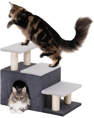3-in-1 Pet Stairs for Cats, Dog Steps for Doggie Rabbits, Large
