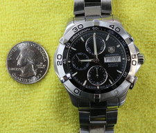 Authentic Tag Heuer Aquaracer Automatic Chronograph 300m Mens 43mm Watch CAF2010 20