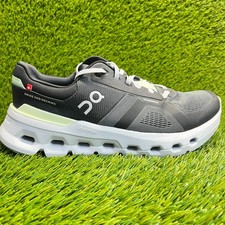 On Cloudrunner 2 Womens Size 9 Gray Black White Athletic Running Shoes Sneakers