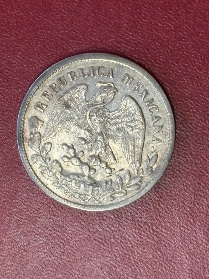 1898 Zs Mexico Silver Un Peso AU – Zacatecas Mint KM#409.1 - Image 4 of 4