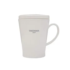 TAKENAKA Mug with Lid from Bento Box from Japan (Coconut White)