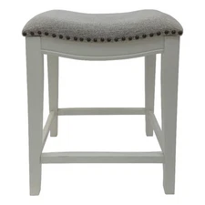 Sawyer 25" Saddle Counter Stool - Set of 2 - Missouri White