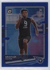 2020 Panini Donruss Rookie Optic Preview Blue Prizm /125 Kristian Fulton zg6