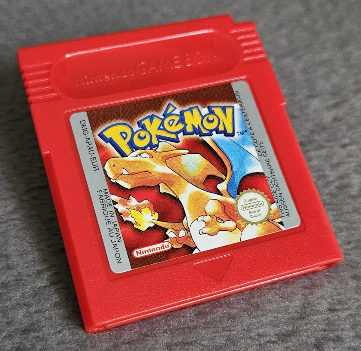 Pokémon Version Rouge (Red) Sur Game Boy, Authentique, Cartouche EUR Avec Sauvegarde Qui Fonctionne