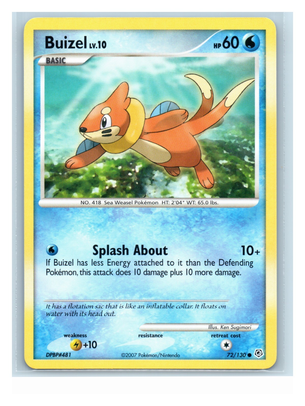 Buizel Normal 72/130 Common Diamond and Pearl LP