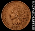 1867 Indian Head Cent- Semi Key Choice Almost Uncirculated No Reserve #i5309