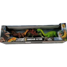 Members Mark 5 Pack Di Osaur Action Lights And Sounds Fully Poseable [D6]
