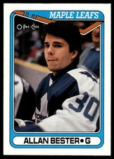 1990-91 O-Pee-Chee !!! Allan Bester Toronto Maple Leafs #32