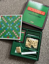 Vintage Scrabble Deluxe with Electronic Timer Spears Games Unused 1988 Spears
