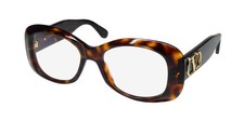 NEW VALENTINO VLX-181 EYEWEAR ITALY FULL-RIM 53-18-145 WOMENS SQUARE TORTOISE
