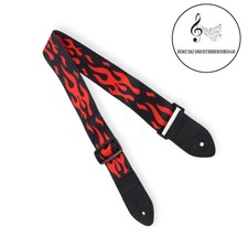 Gitarrengurt Gitarre Bass Nylon Gurt Band Schwarz Akustik Musik Zubehör