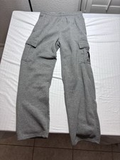 U.S. Polo Assn. Men's Gray Cargo Sweatpants Size Large L Embroidered Logo