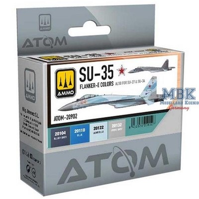 Ammo of MIG ATOM20902 ATOM SU-35 FLANKER-E Colors Set (+ SU-27 +34)