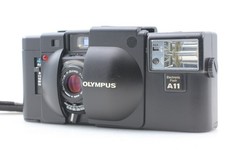 Near MINT w/Strap Olympus XA 35mm Rangefinder Film Camera A11 Flash From JAPAN
