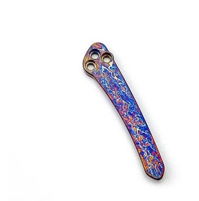 1 PC Custom Made Titan Legierung CNC Backclip DIY für Spyderco C81