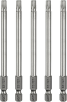 5 StüCk T27 Torx Bit Set Schraubendreher Bitsatz 1/4 Zoll Sechskantschaft 100Mm
