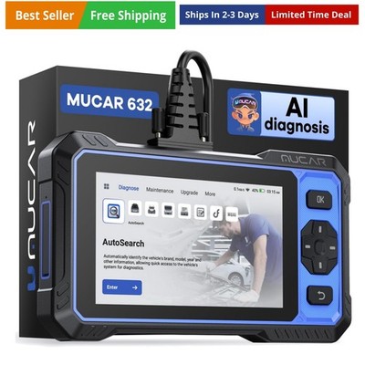Scanner, 632 Elite AI-Assisted Bidirectional Scan Tool, Oil/Throttle/SAS/TPMS...