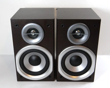 JVC SP-UXG45 Bookshelf Hi-Fi Speakers Pair 6 Ohm 80W Tested Grilles #638