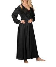 Shadowline Lingerie Silhouette 53 Inch Sleeveless Long Gown Black