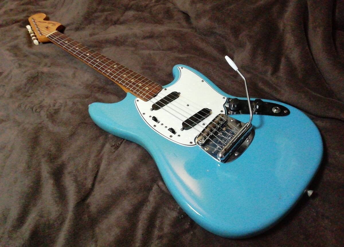 Electric Guitar Fender USA 1966 Mustang Daphne Blue | eBay