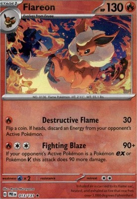 Flareon (Poke Ball Pattern) Rare SV: Prismatic Evolutions 013/131 NM