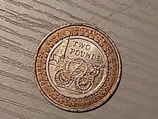 2004 steam locomotive 2 pound coin