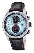 Festina Timeless Chronograph Blue Dial Quartz 100M Men's Watch F20695-2