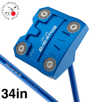 Kasco 9/9 DELTA-FACE Turtle Blue Mallet Putter 34in Original Graphite Shaft New
